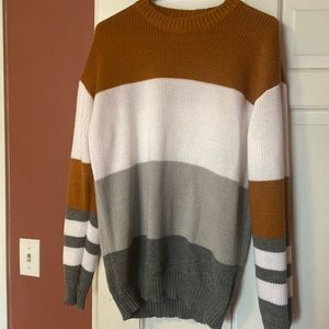 Multi color large sweater